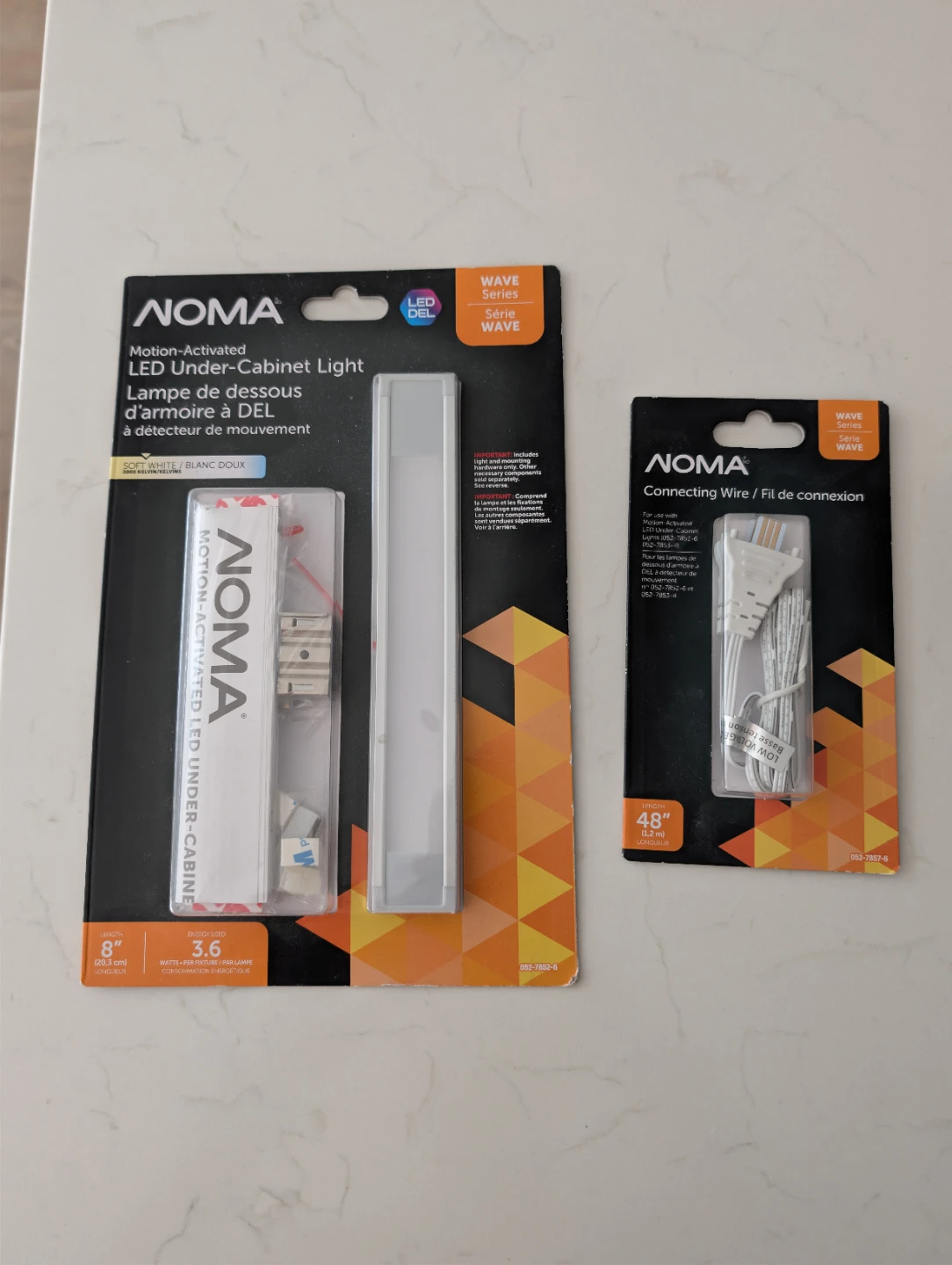 NOMA Motion-Activated LED Under-Cabinet Light - 8"