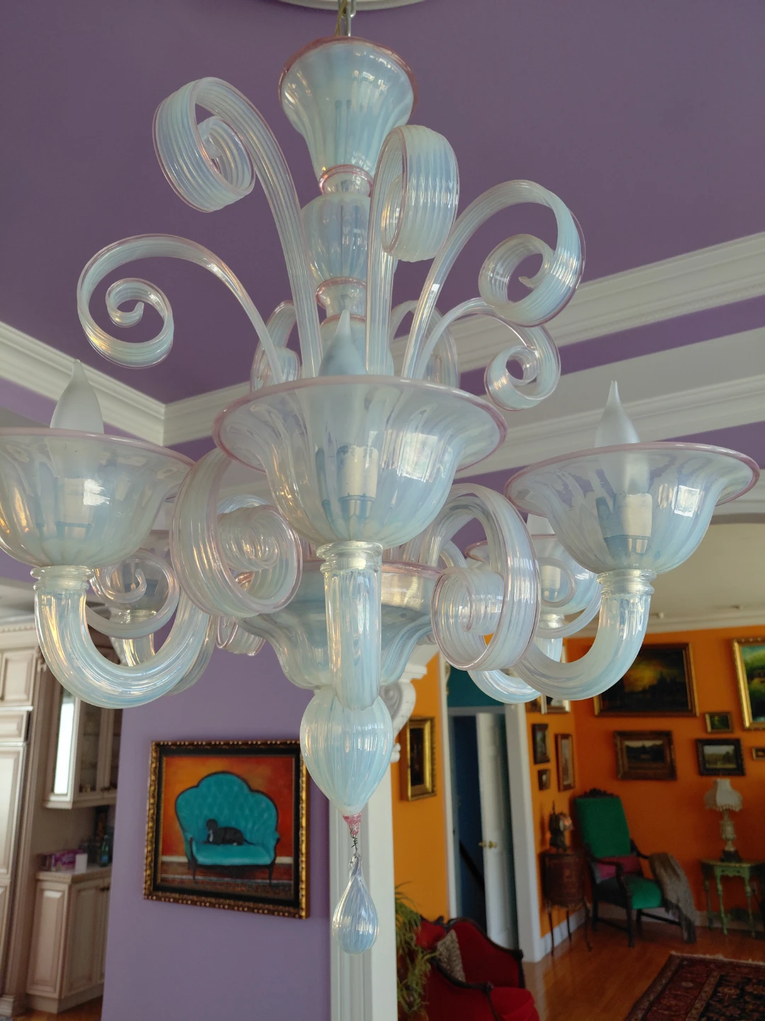 Murano Style Glass Chandelier - photo 2