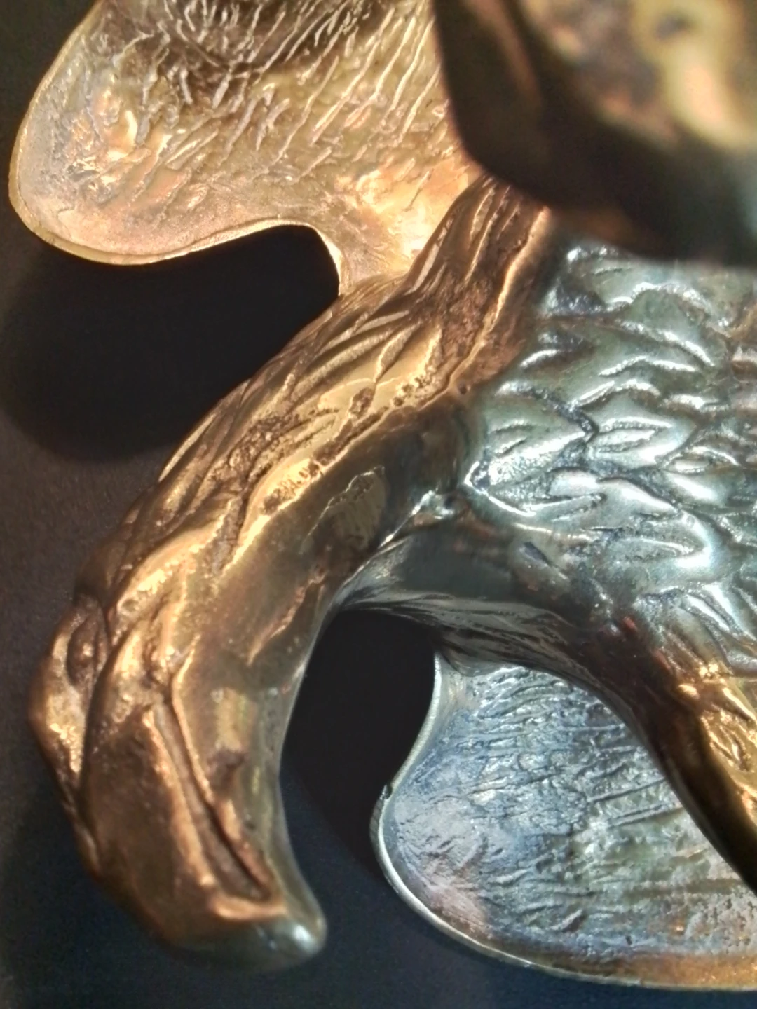 Vintage Brass Eagle Sculpture - photo 5