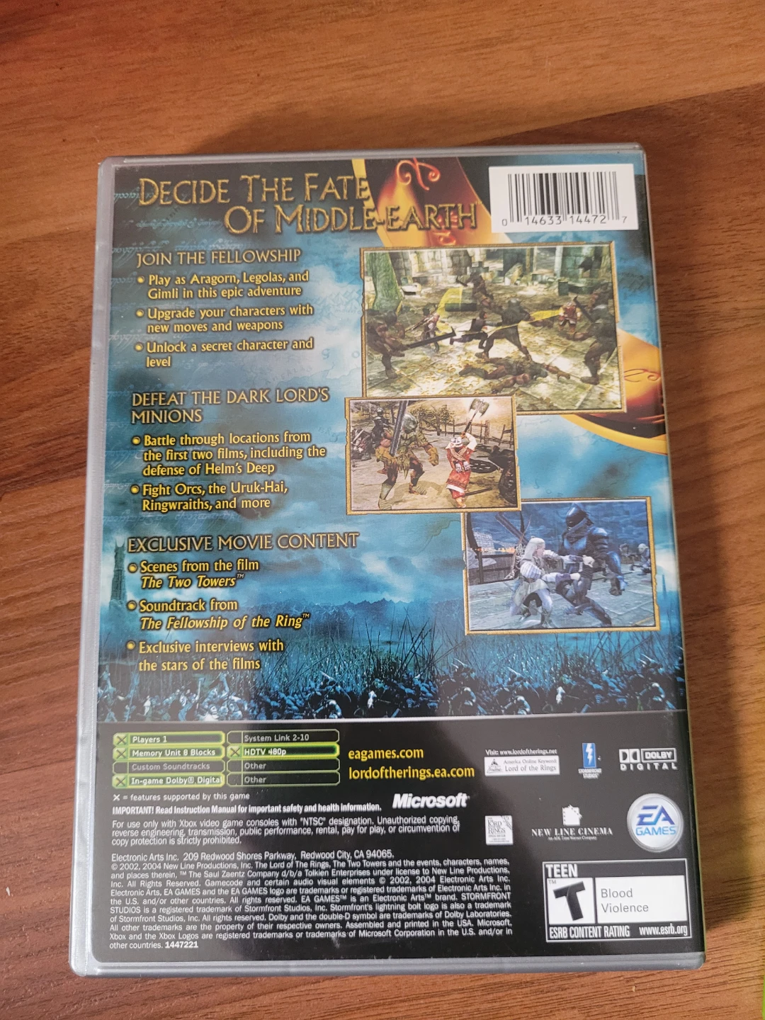 Xbox Lord of the Rings:  and Star Wars Battlefront II Games - photo 4