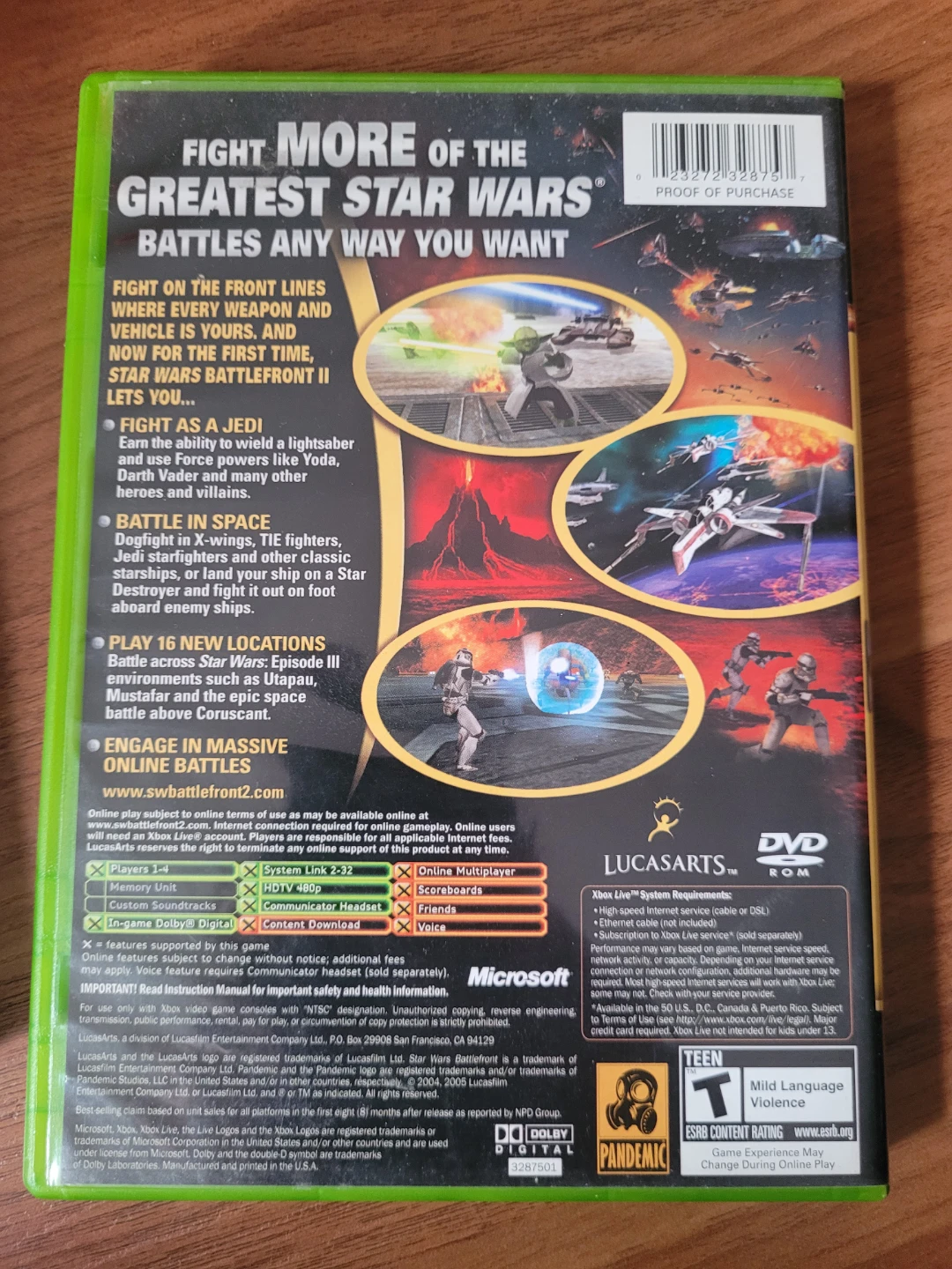 Xbox Lord of the Rings:  and Star Wars Battlefront II Games - photo 5