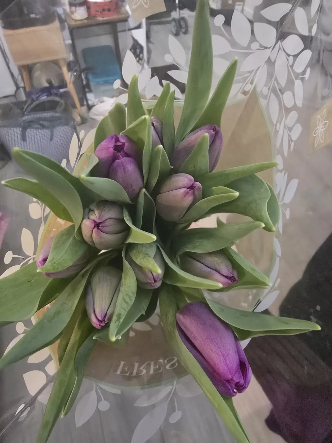 Purple Tulips Bouquet (NEED GONE ASAP)