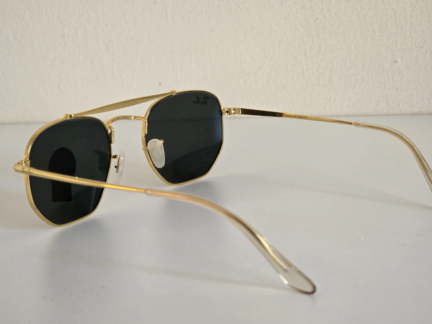 Ray-Ban Gold Metal Aviator Sunglasses G-15 Lens - photo 3