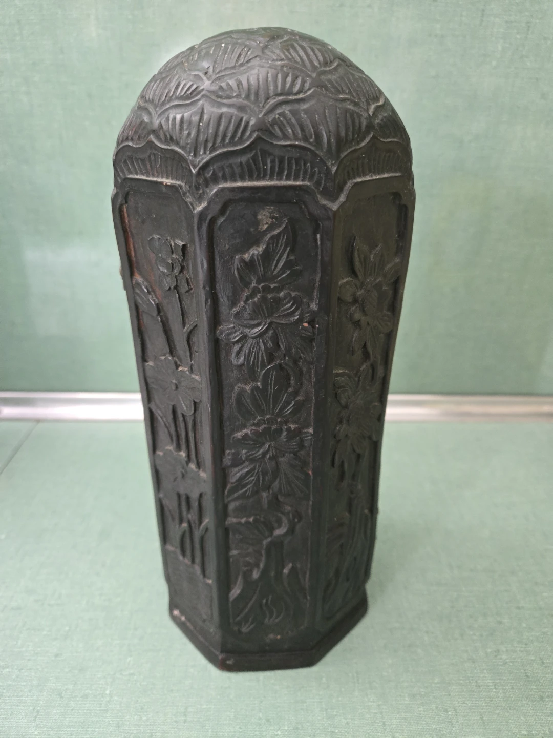 Chinese Triptych Portable Buddhist Shrine Statue - photo 4