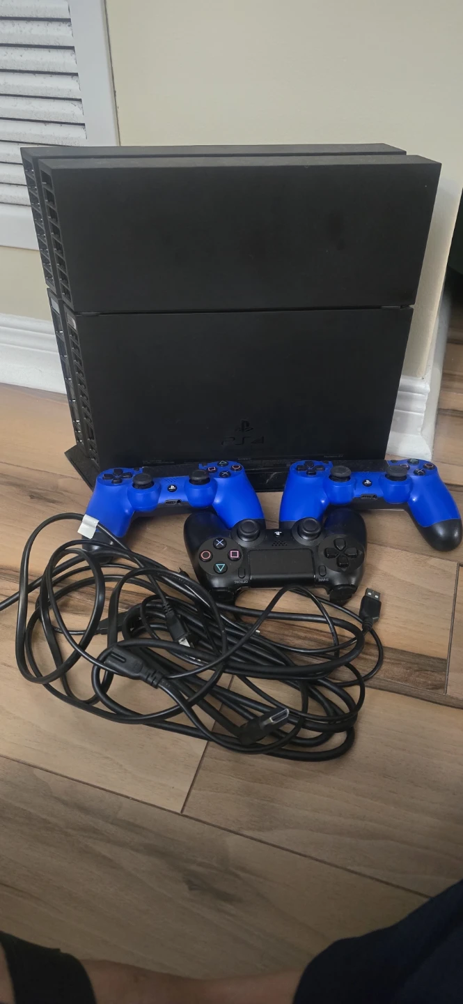 PlayStation 4 Console with 3 Controllers