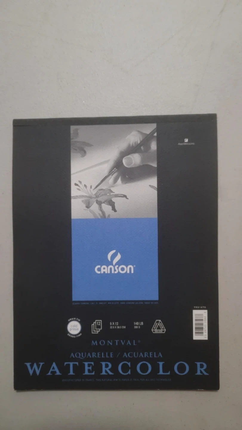 Canson Montval Watercolor Paper 9x12 140lb