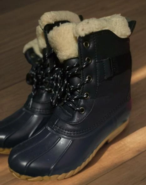 Nautica Women's Navy Lace-Up Winter Rain Boots Size 8.5 - photo 2