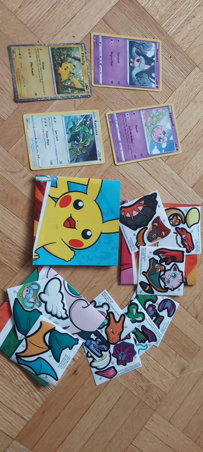 Pokemon Trading Cards and Stickers