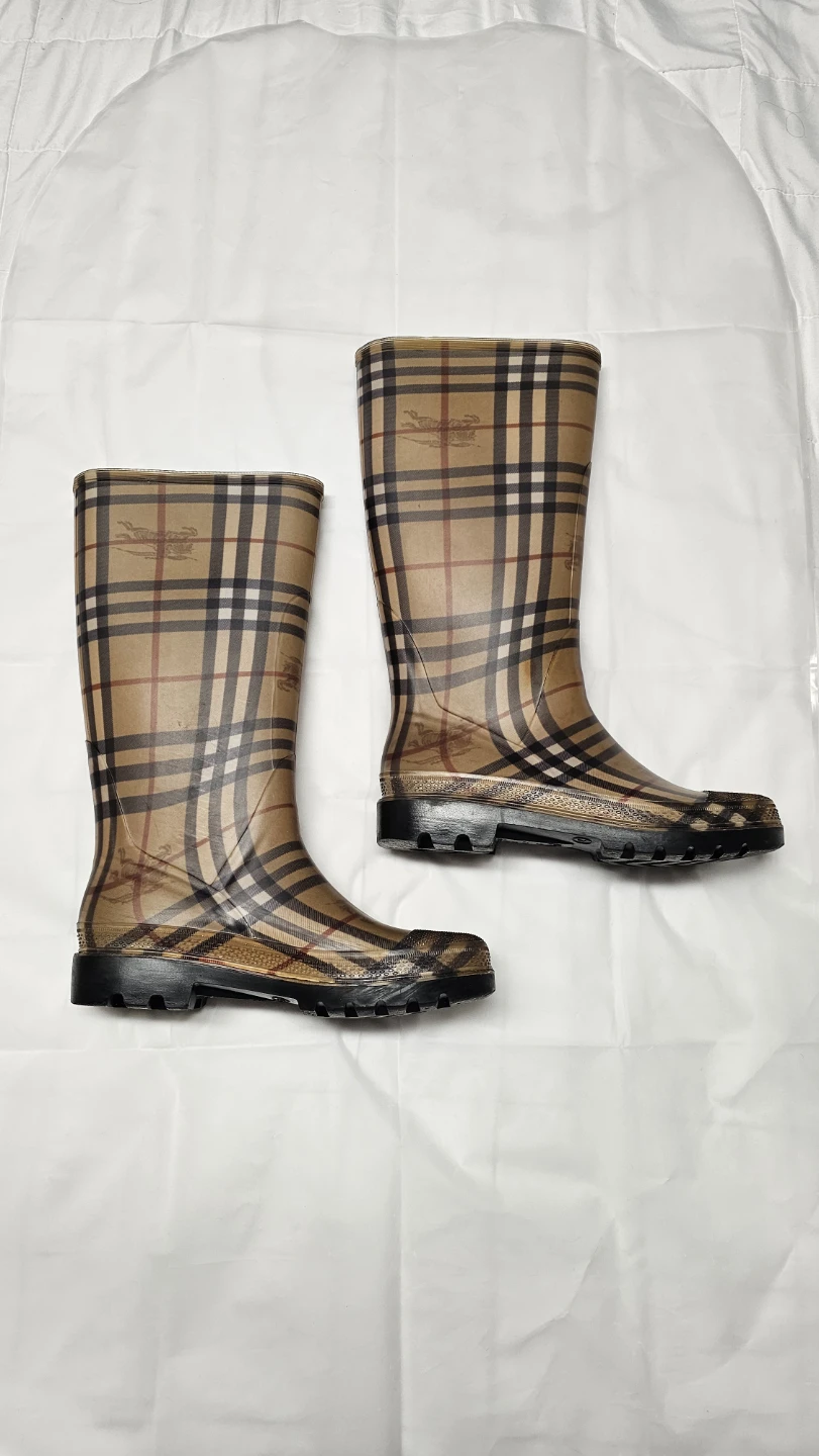 Burberry Haymarket Check Rain Boot