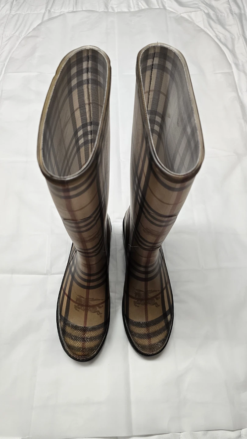 Burberry Haymarket Check Rain Boot - photo 2
