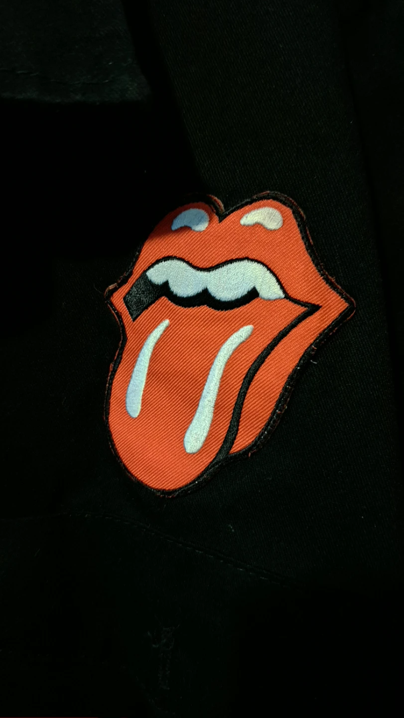 Big Bill Black Rolling Stones Patch Short Sleeve Work Shirt - photo 2