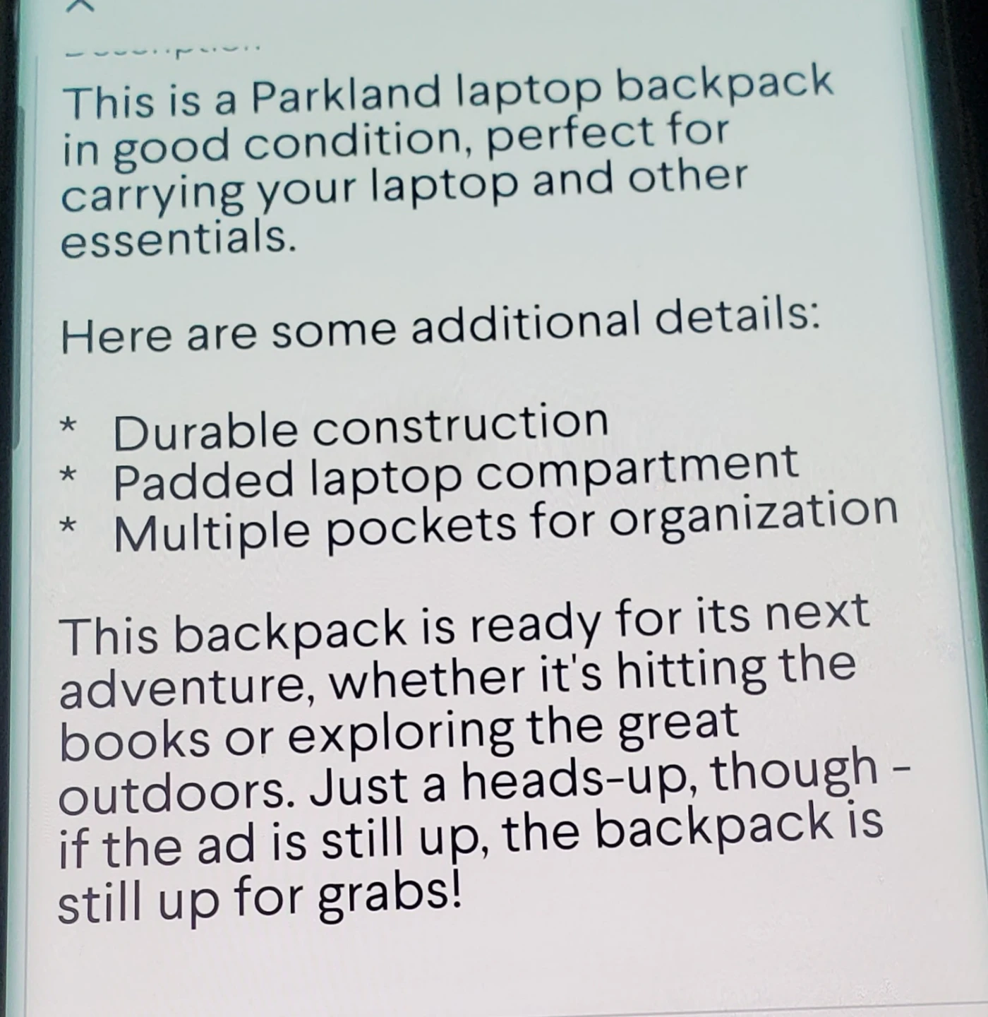 Parkland Laptop Backpack - photo 5