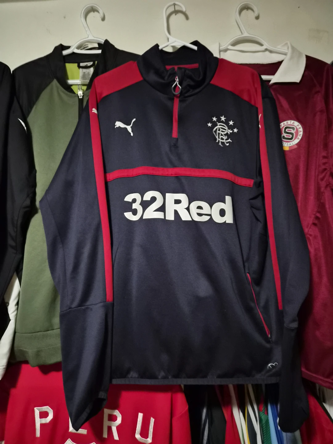 Glasgow Rangers puma Scotland soccer 1/4 Zip Jacket