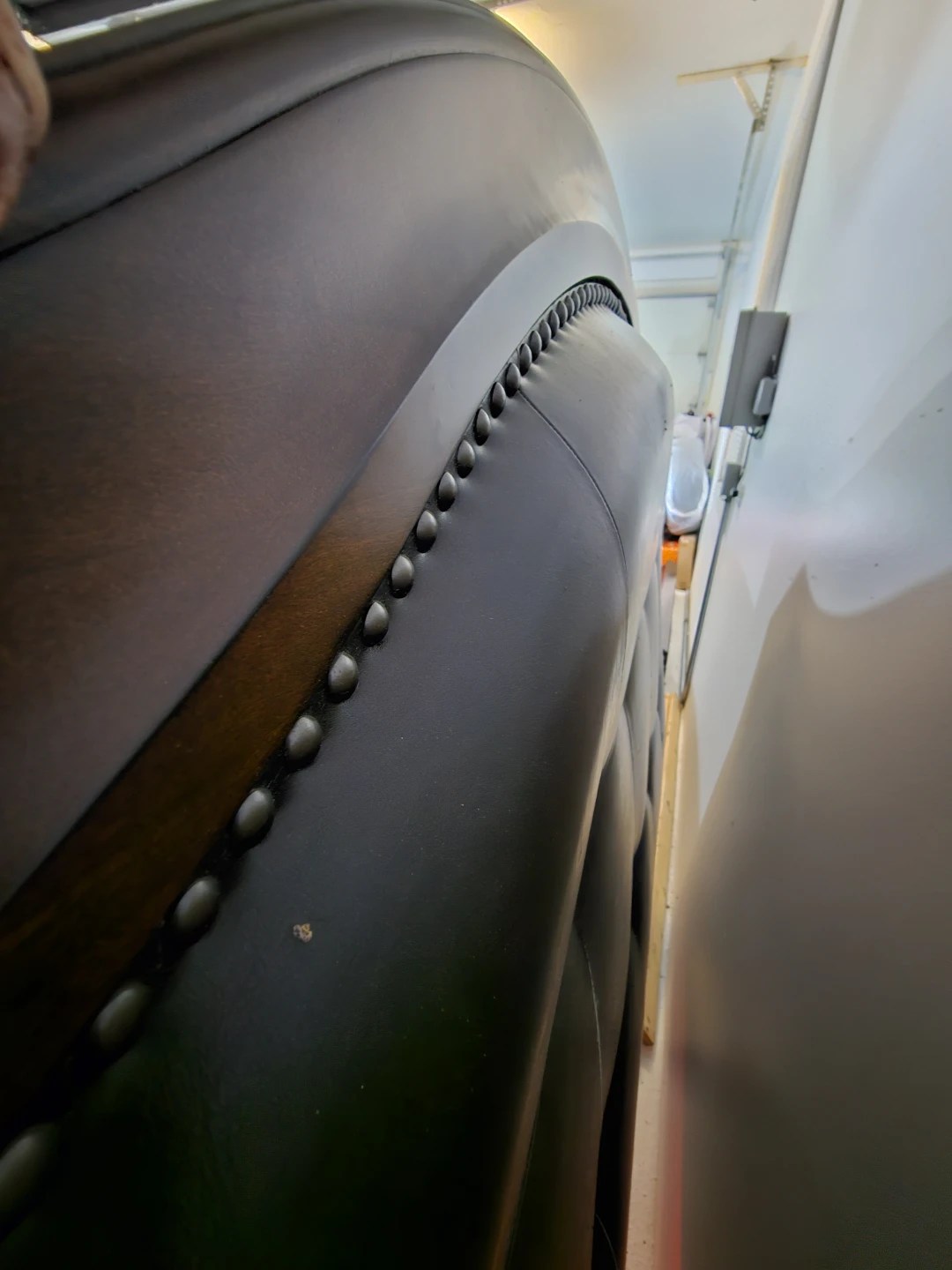 Dark Brown Upholstered Headboard