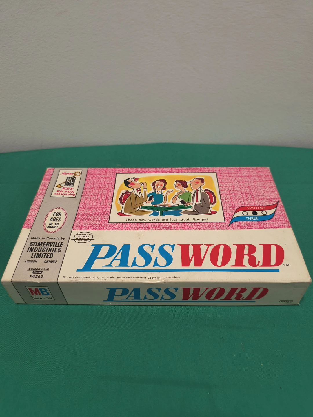 MB Milton Bradley Password Board Game