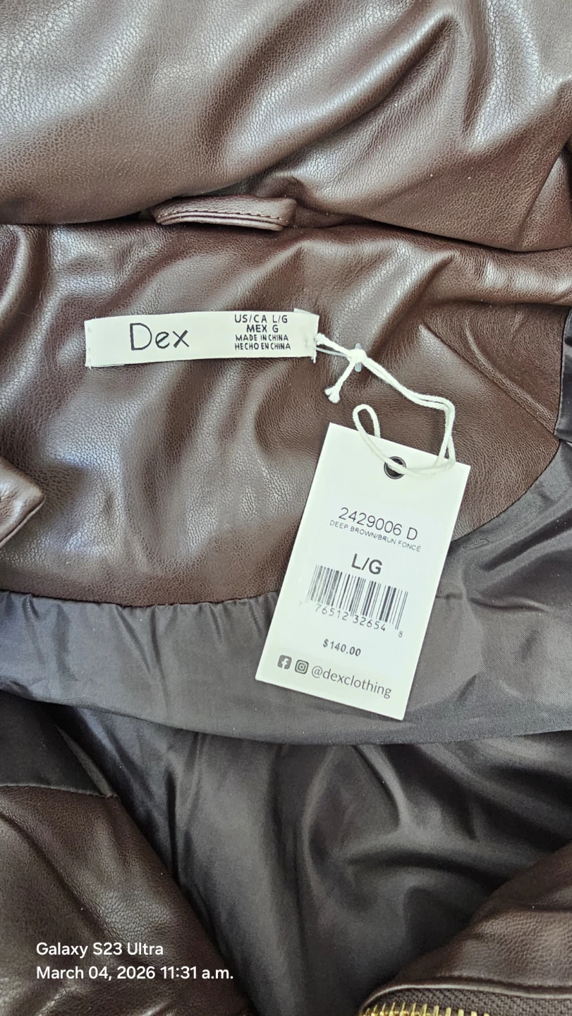 Dex Women's Puffer Vest - Brown - Size L - photo 4