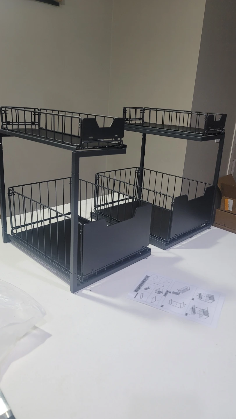 2-Tier Pull-Out Storage Rack- Space-Saving, Multifunctional ... - photo 5