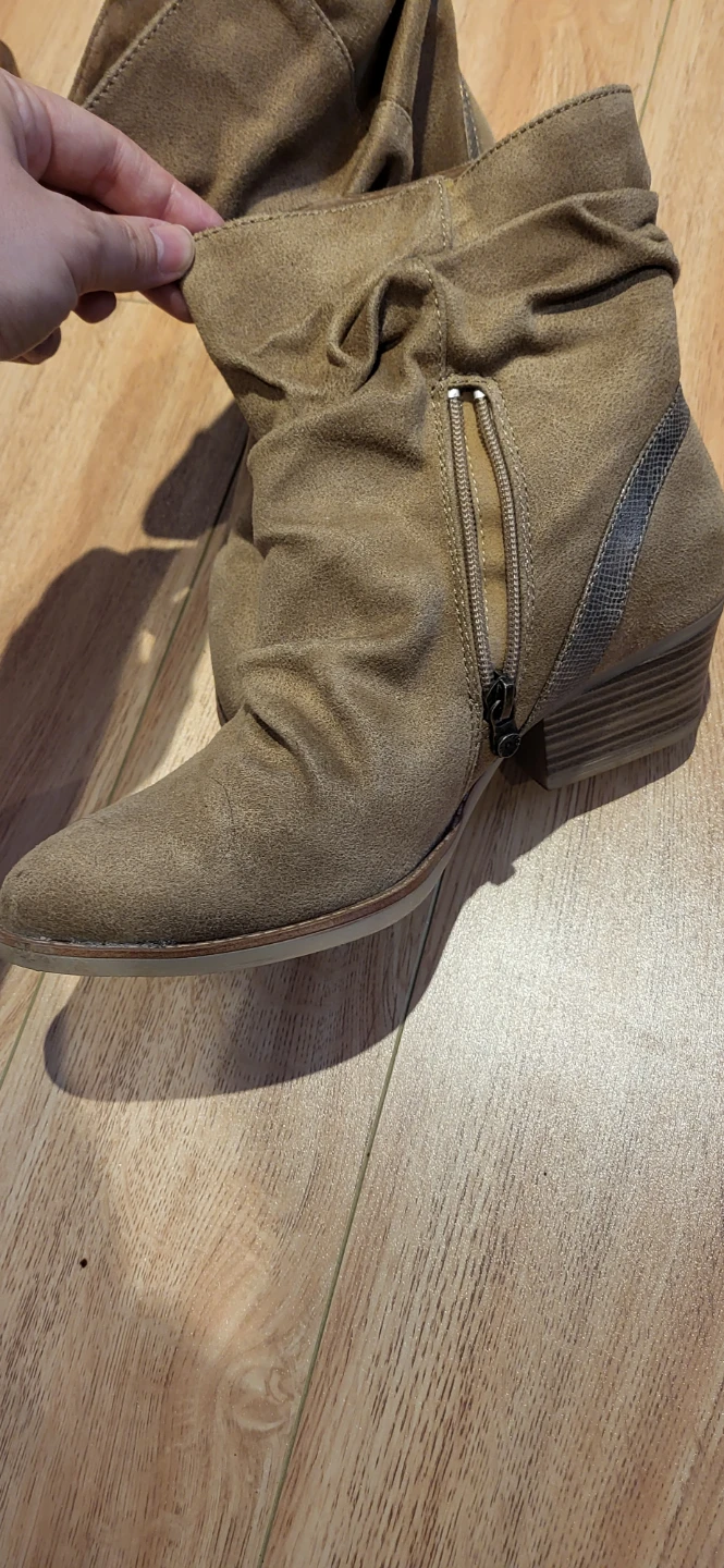Brown Suede Slouch Boots - photo 2