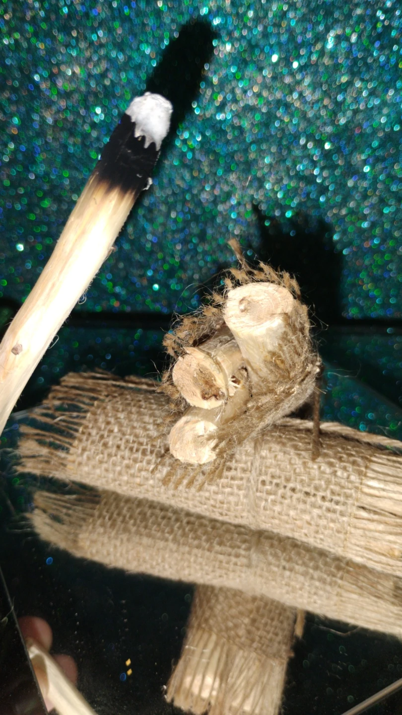 Hand-Carved Cedar Ritual Smoke Sticks - photo 2