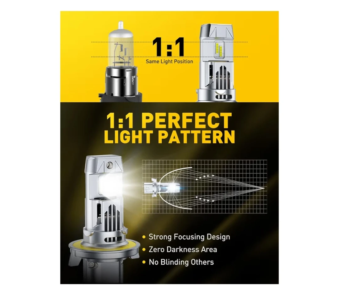 AUXITO Upgraded H13/9008  LED Headlights Bulb, 40000LM (2pack) - photo 3