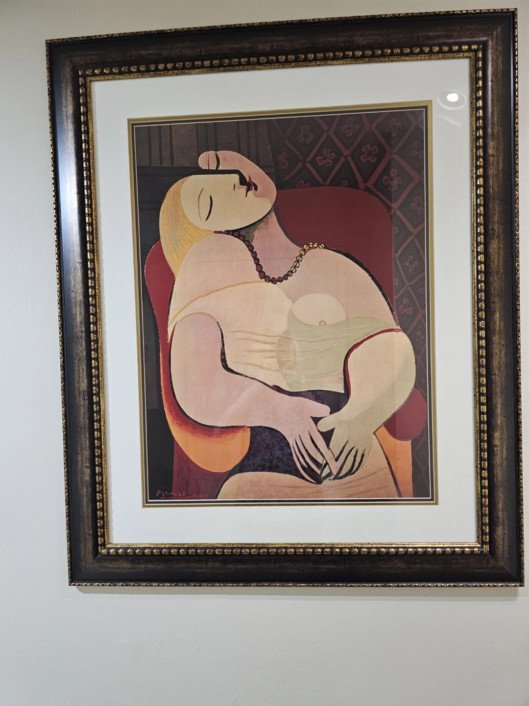 Framed Art Print "The Dreamer" after Picasso