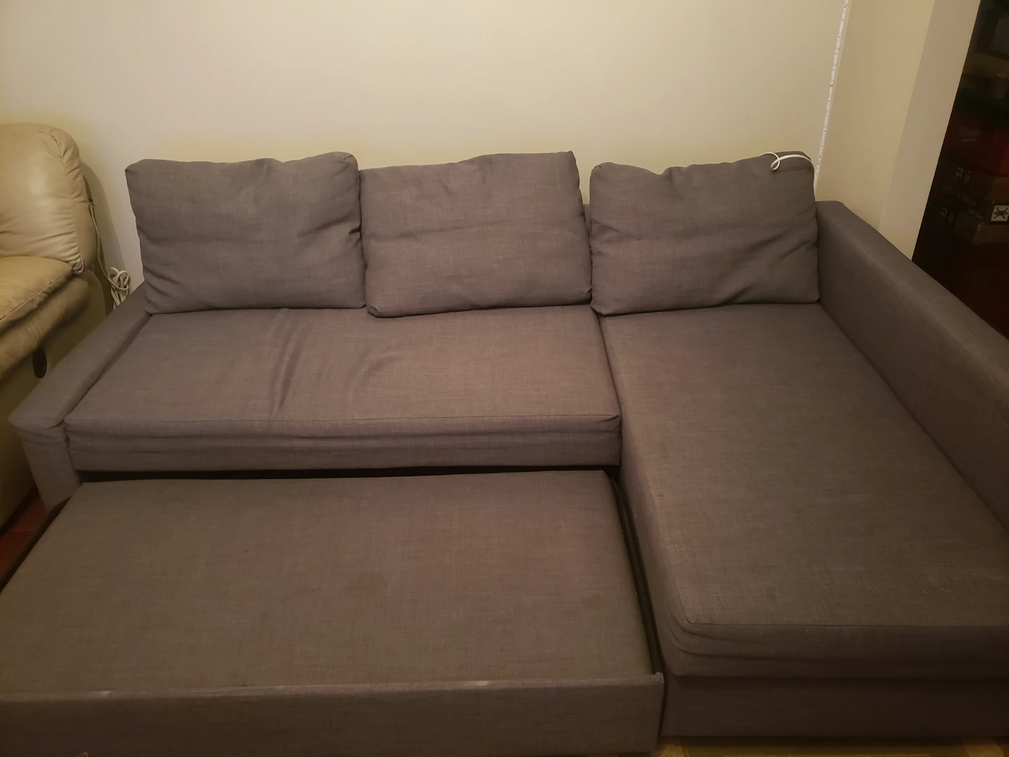 Grey Sectional Sofa Bed with Storage - photo 5