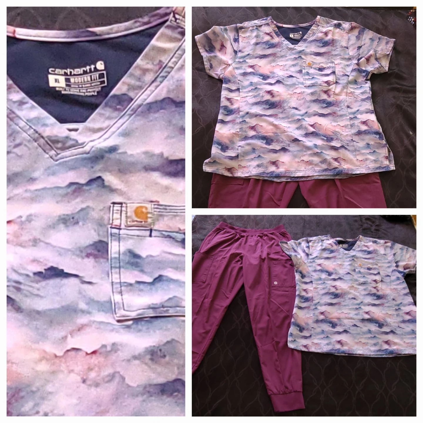 Carhartt Modern Fit Scrub Top & Pants Set - XL - photo 2