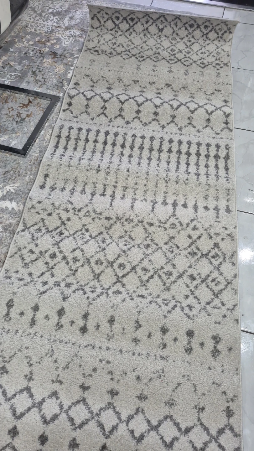 BODRUM Gray Runner Rug 2'6" x 10'