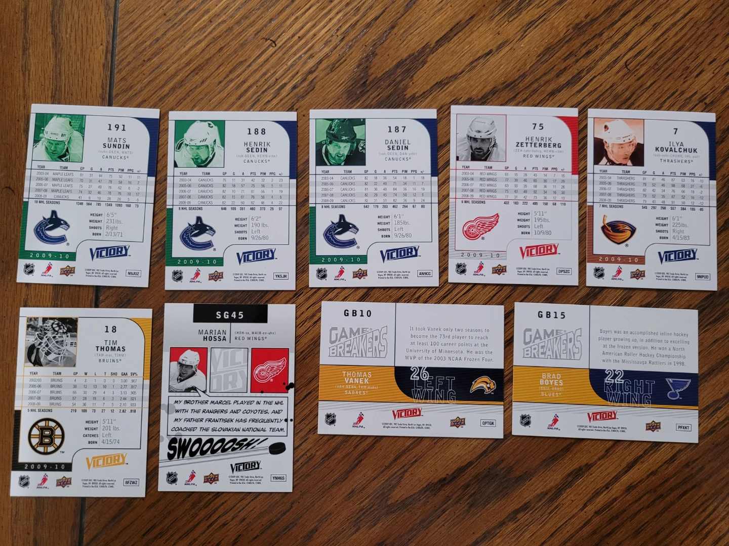 Hockey Card Lot (47 cards) Sundin, Sedin, Zetterberg & More - photo 3