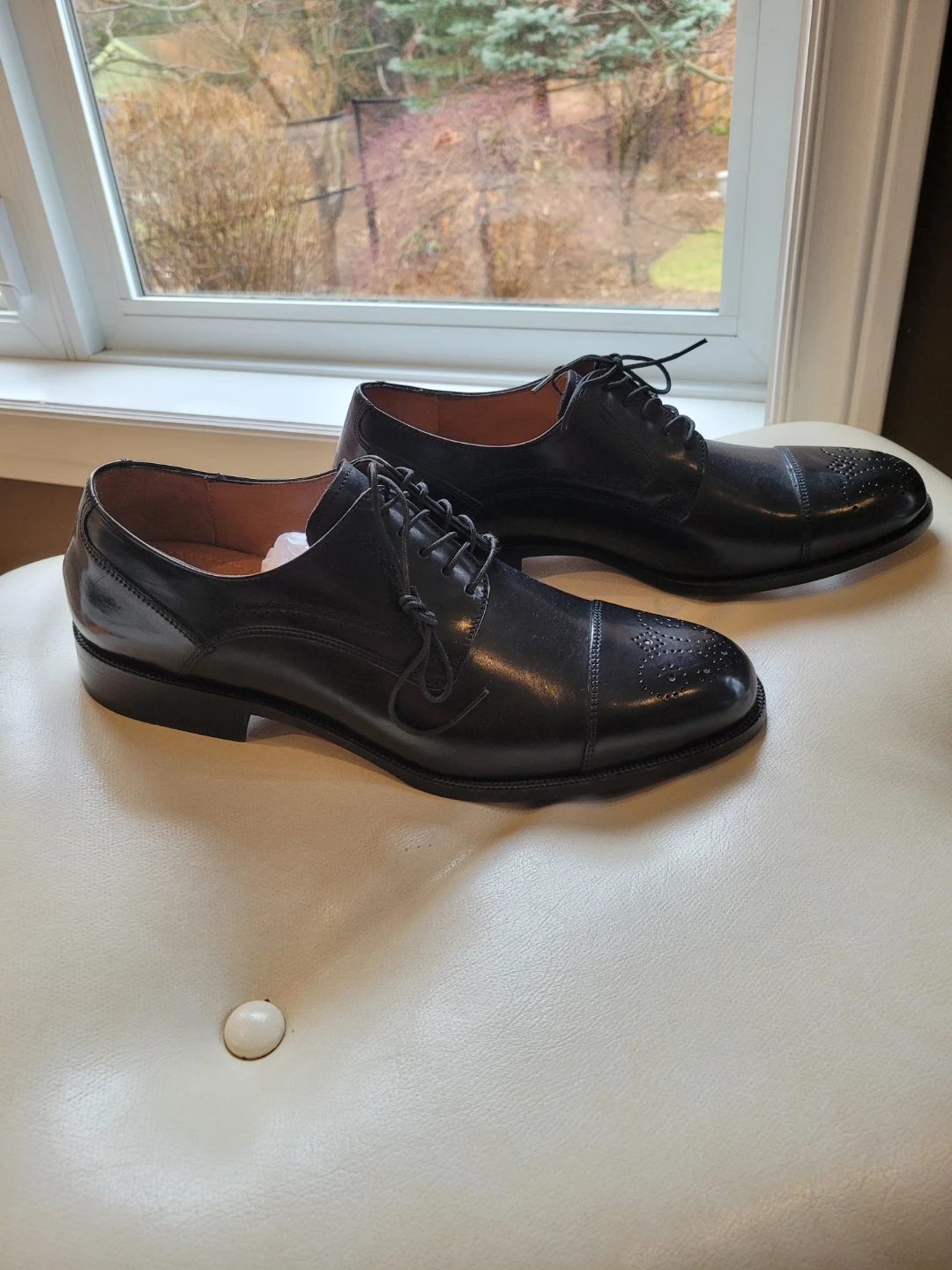 New Without Box Johnston & Murphy Men's Black Cap Toe Oxford - photo 3
