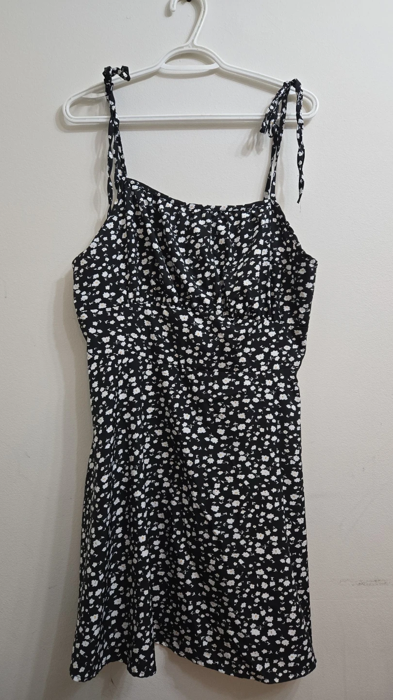 Black Floral Mini Dress - photo 2