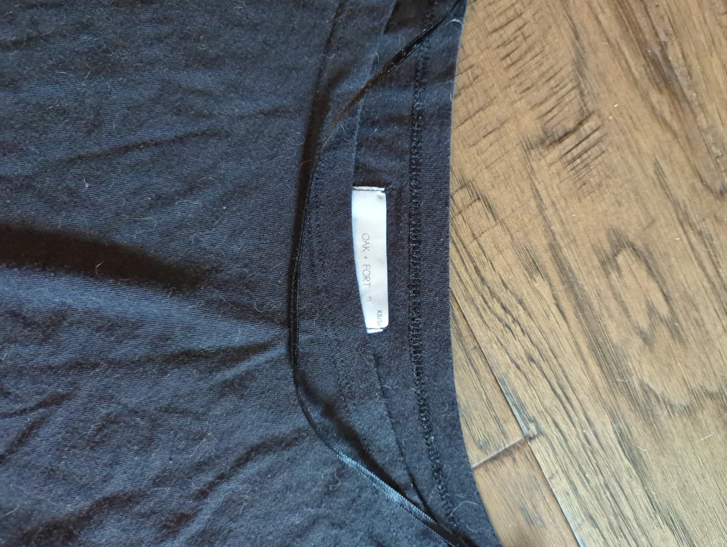 OAK + FORT Black Long Sleeve Shirt