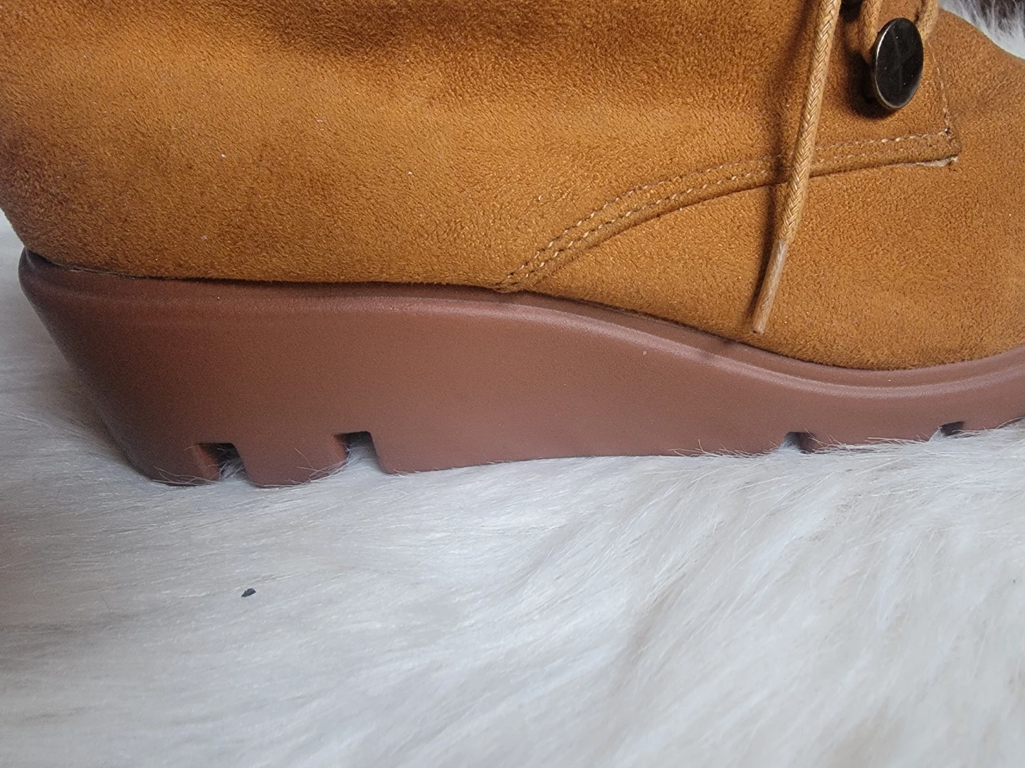 COCO POTRO Wedge Shoes - Size 37 - Tan Suede - photo 2