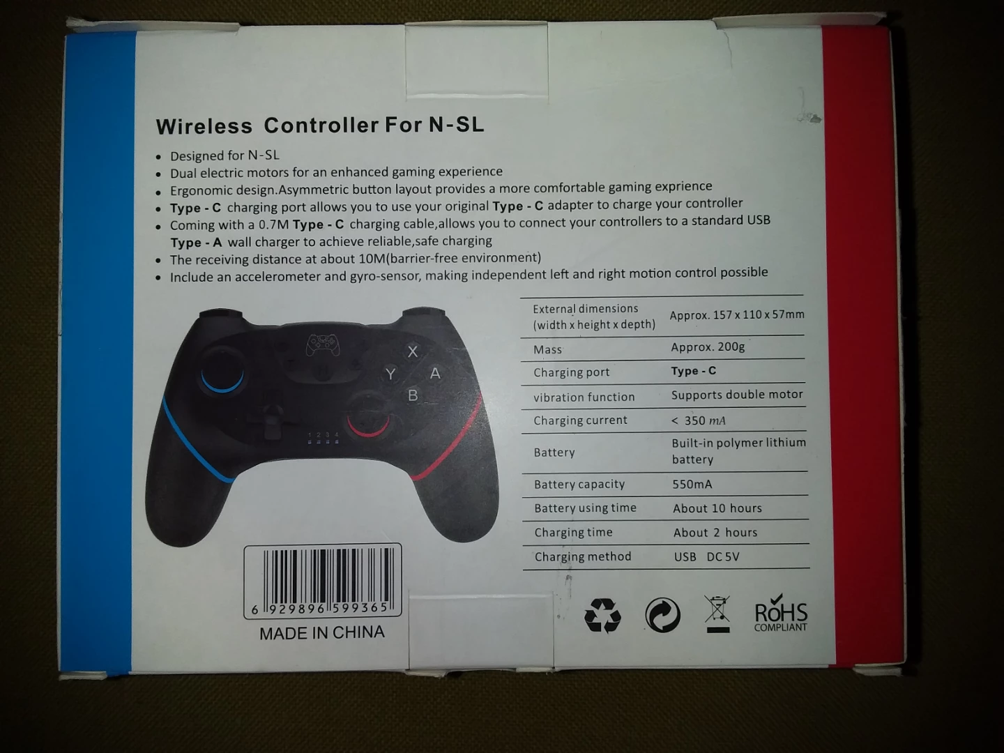 🥕 🎮 🆕 Wireless Controller for Nintendo  🆕 🎮 - photo 4