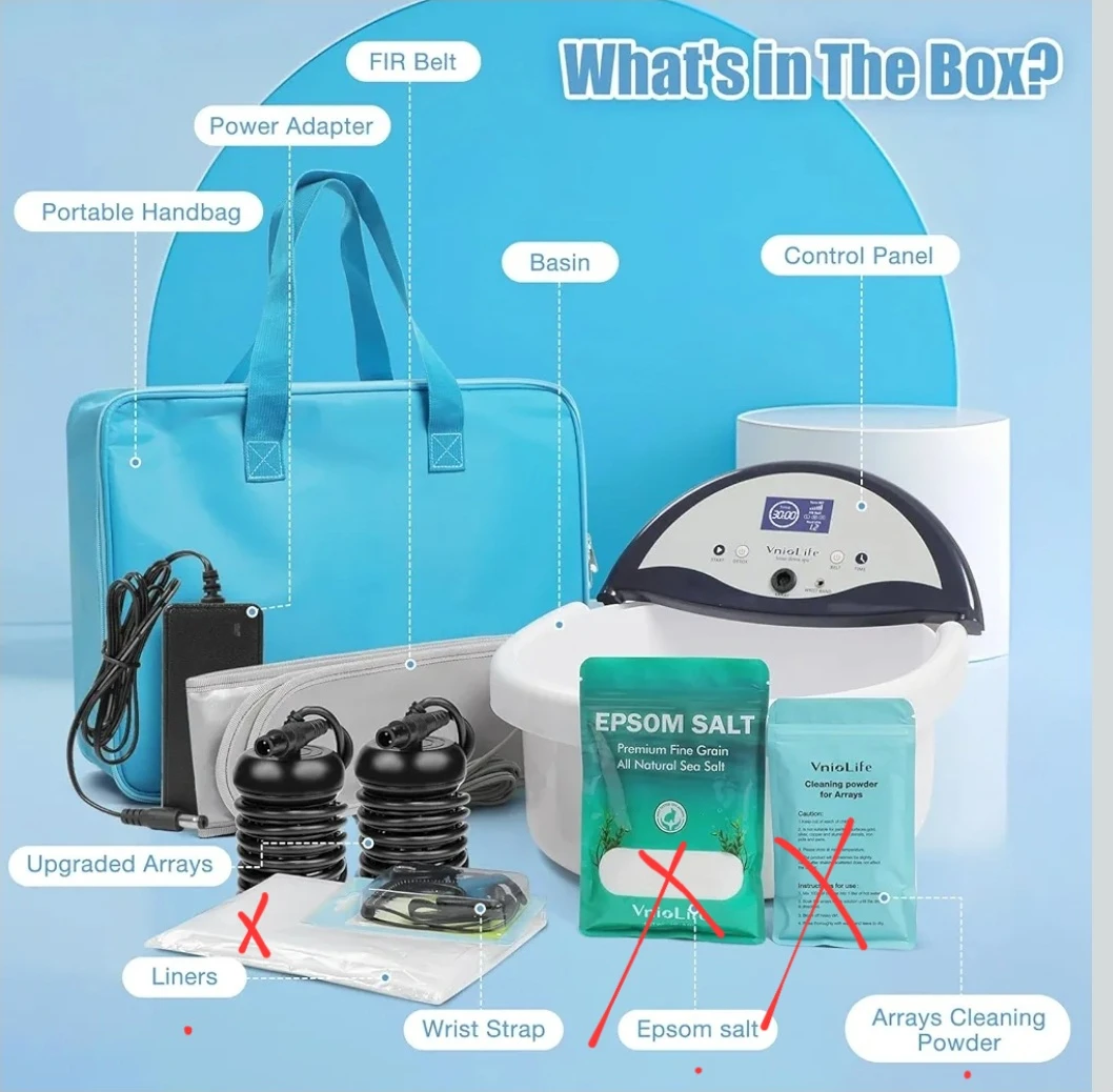 Ionic Detox Foot Bath Spa Machine Kit w/ LCD Display, Heat - photo 2