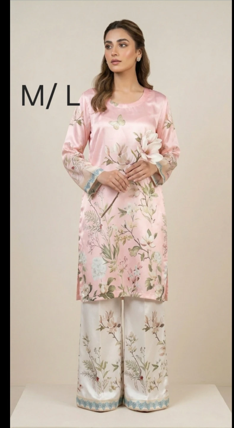 2 pcs silk coord set