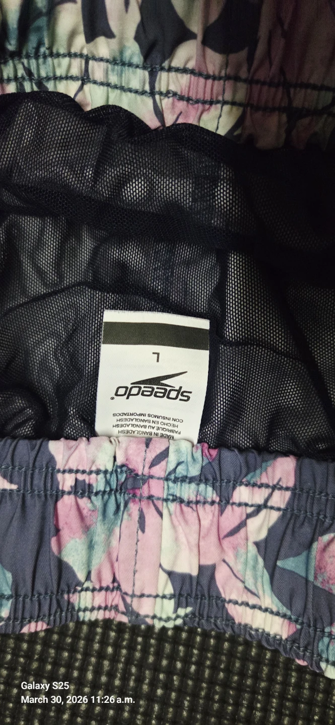Speedo Floral Swim Trunks Size L - photo 3