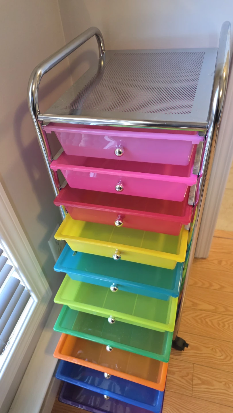 10 Drawer Rolling Storage Cart - photo 3