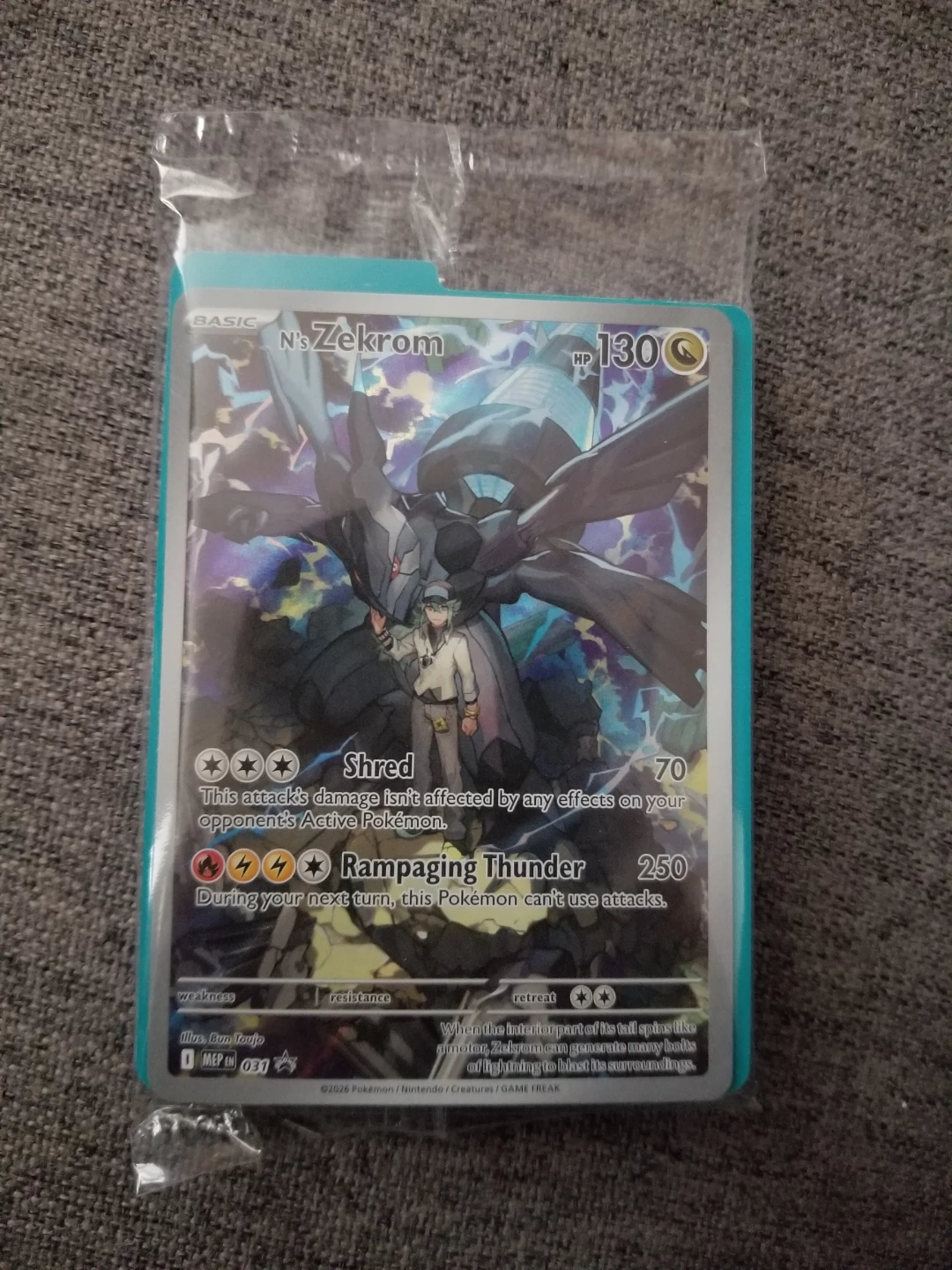 Pokémon N's Zekrom Trading Card