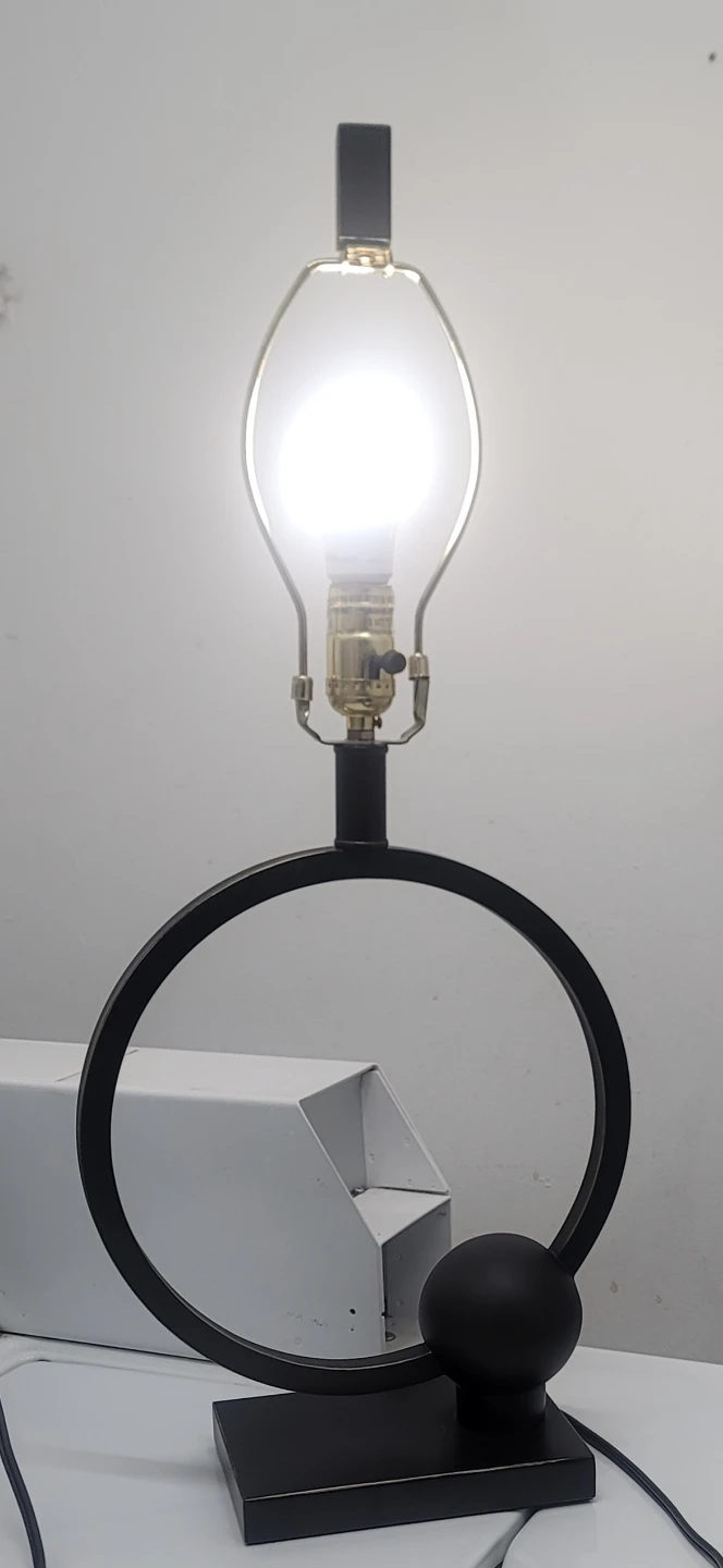 Modern Black Metal Table Lamp
