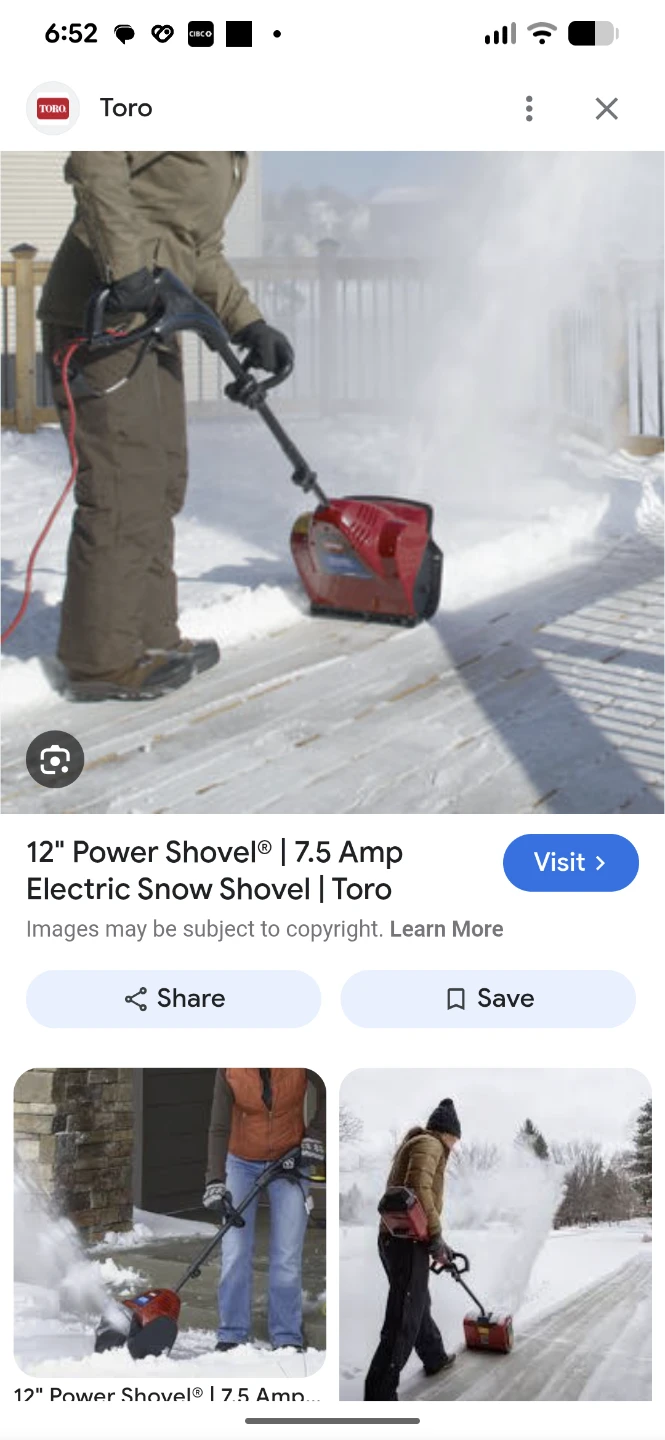 Toro 12" Power Shovel Electric Snow Shovel | 7.5 Amp - photo 3