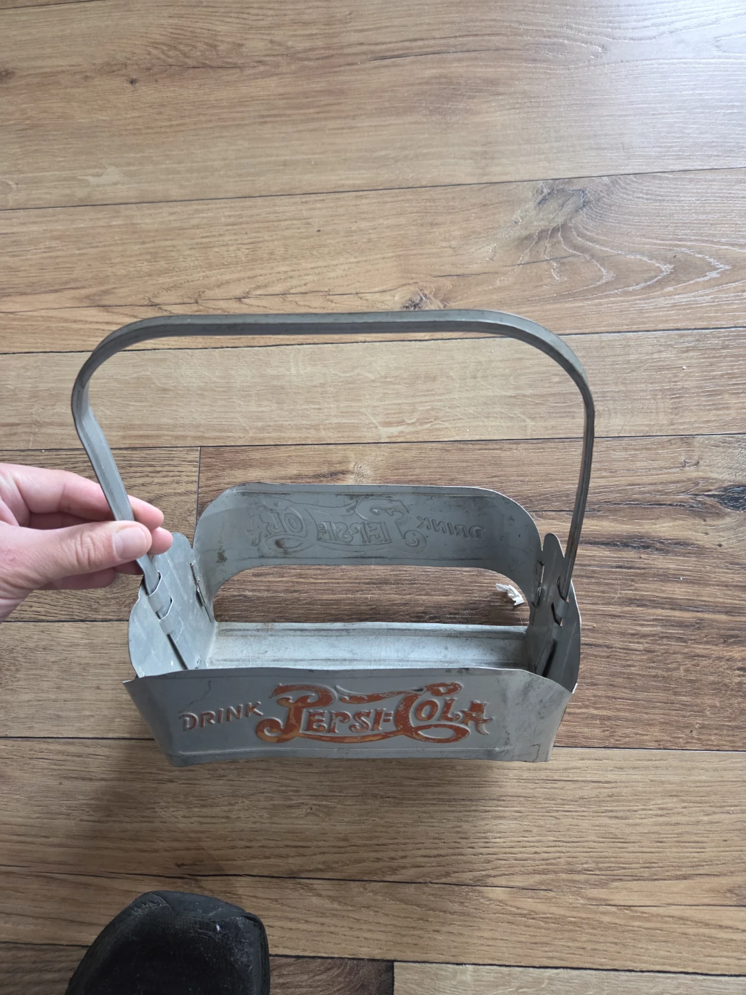 Vintage Pepsi-Cola Metal Carrier Basket
