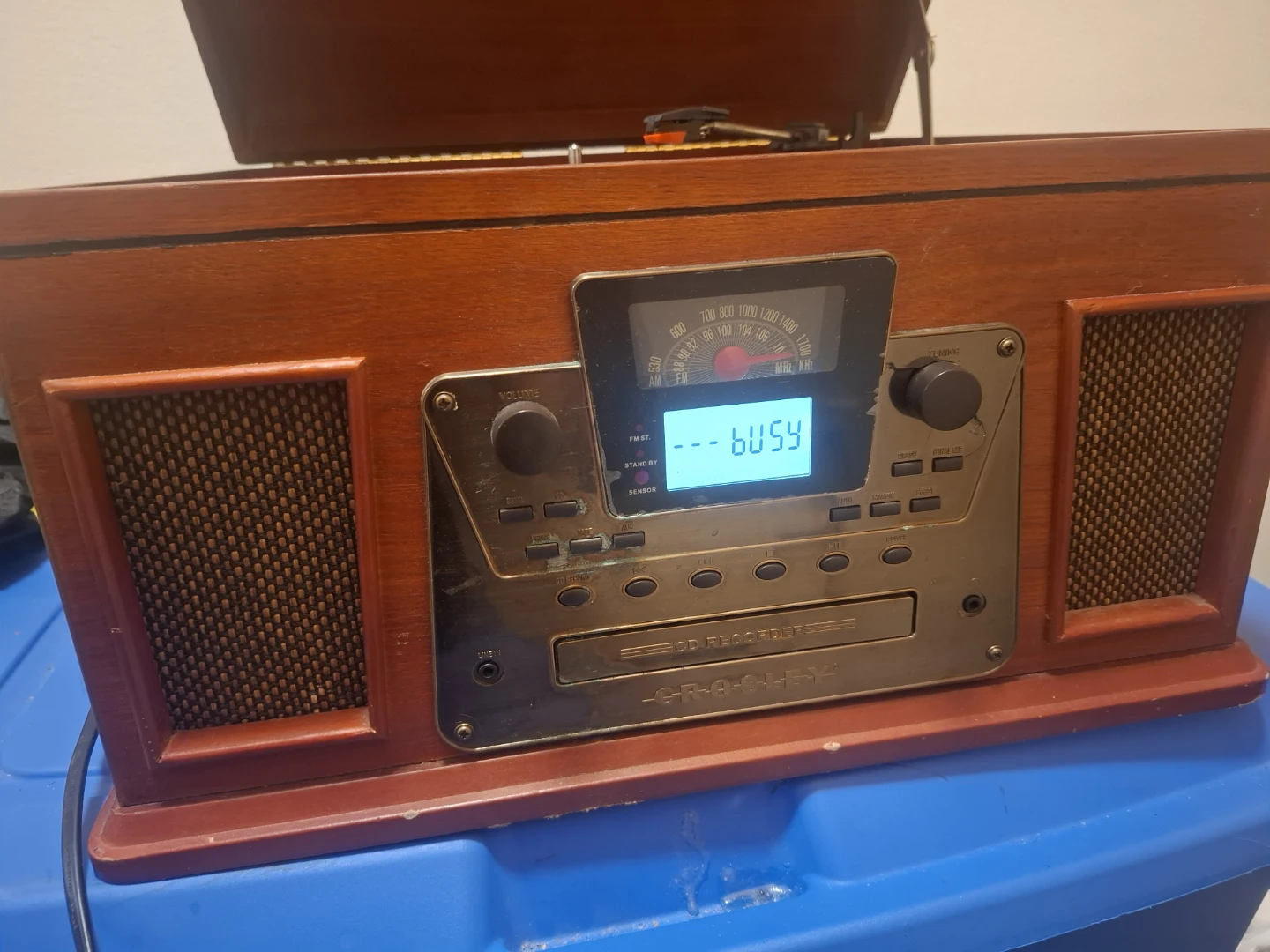Record Player with CD Player and Radio