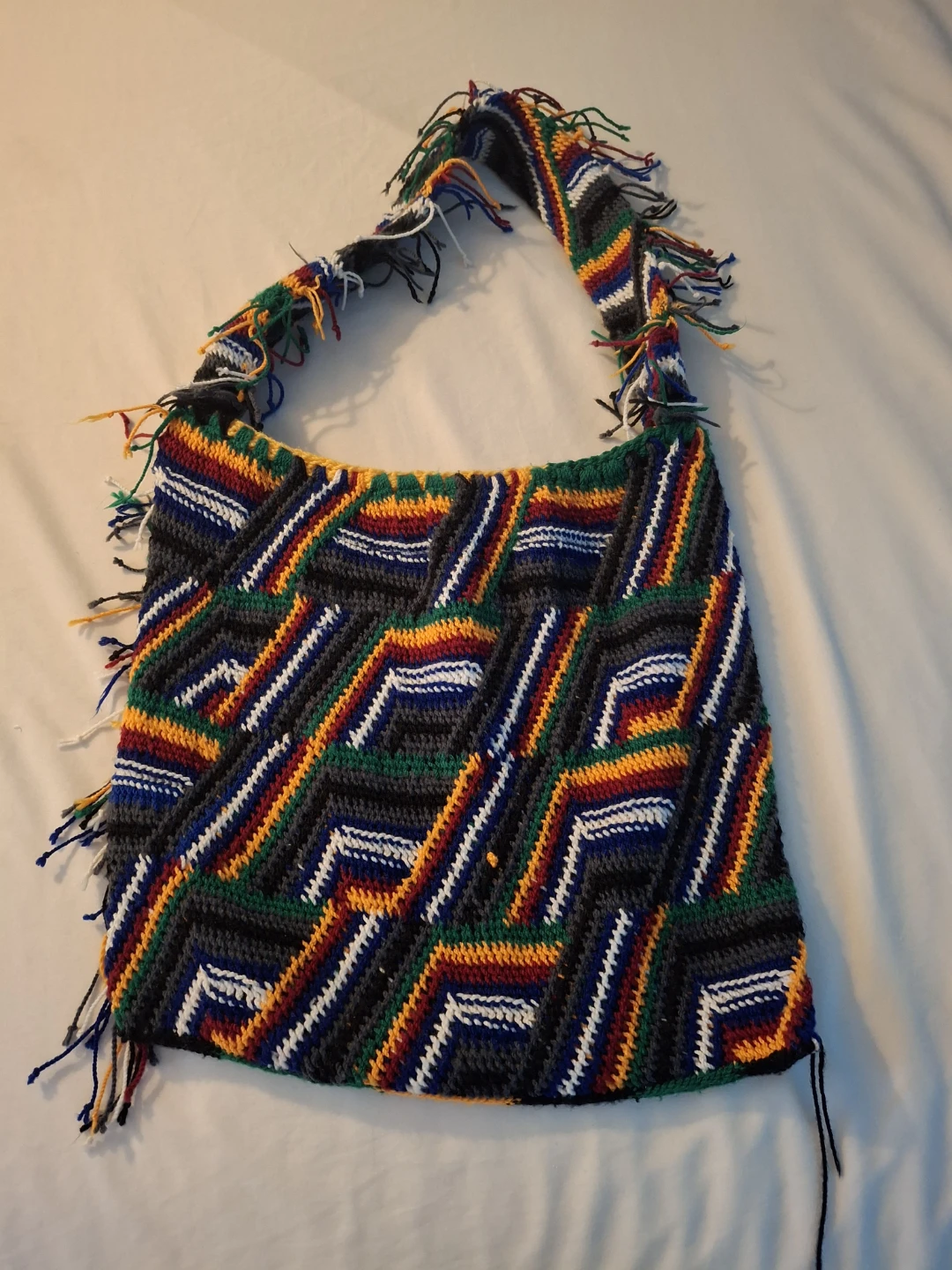 Handmade Knitted Shoulder Bag - photo 2