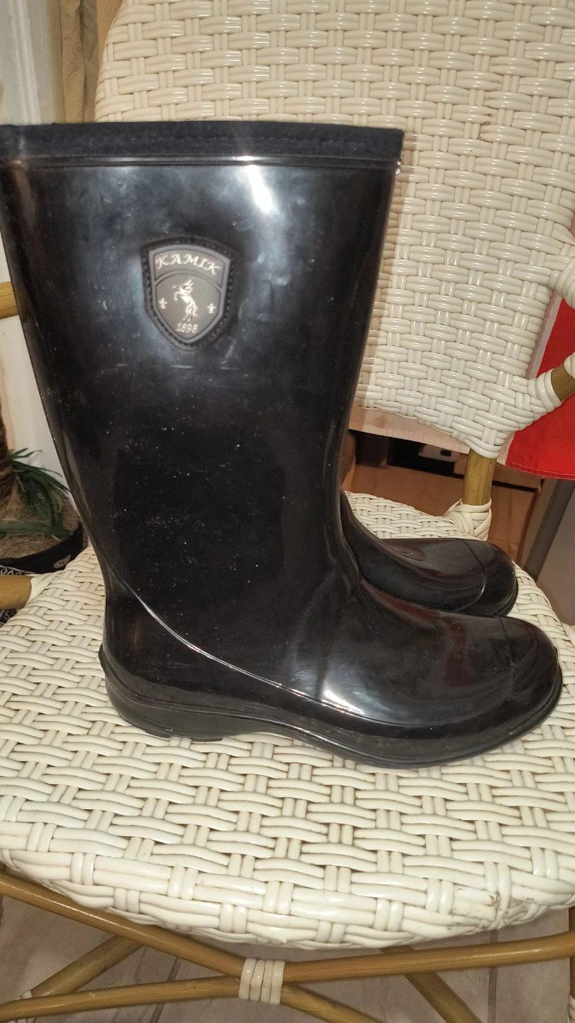 Kamik Black Rubber Rain Boots - photo 4