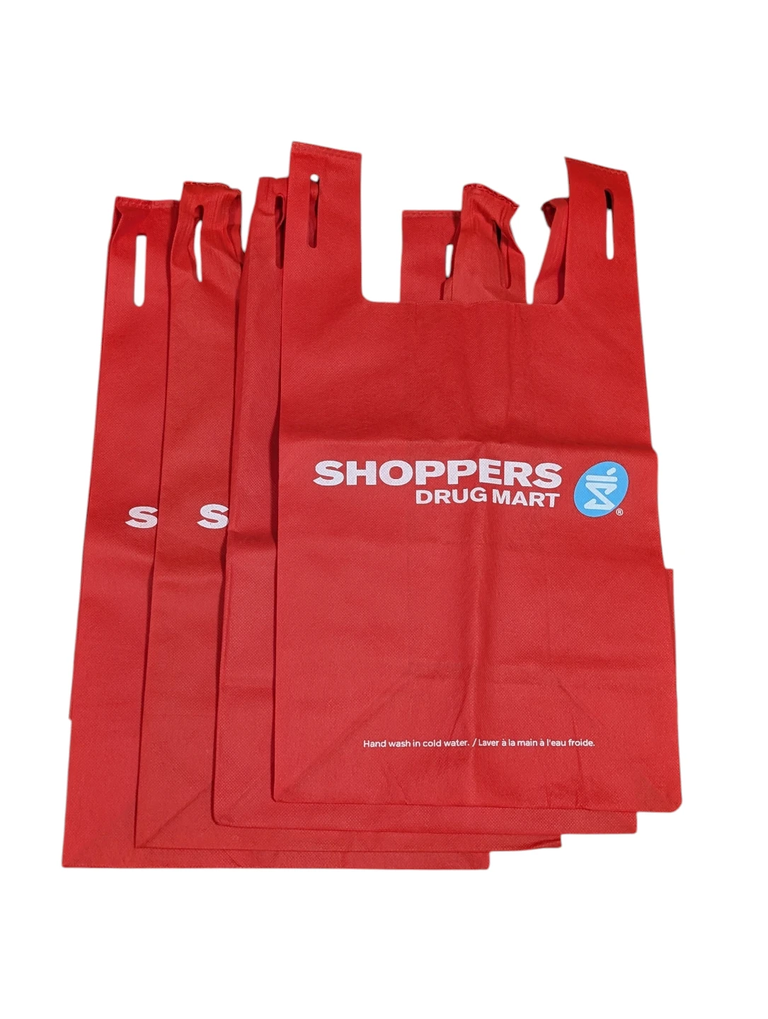 Shoppers Drug Mart Red Reusable Bags (Set of 4)