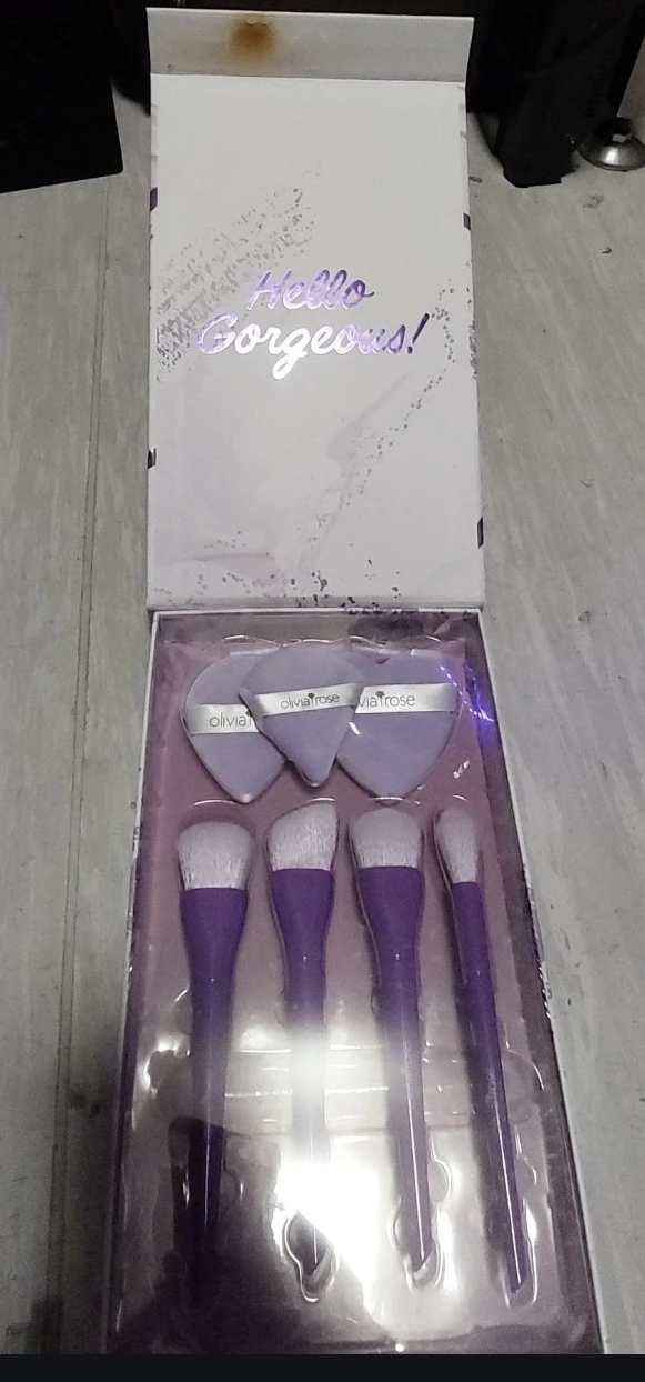 Olivia Rose Makeup Brush & Powder Puff Set - 7 Piece - photo 2