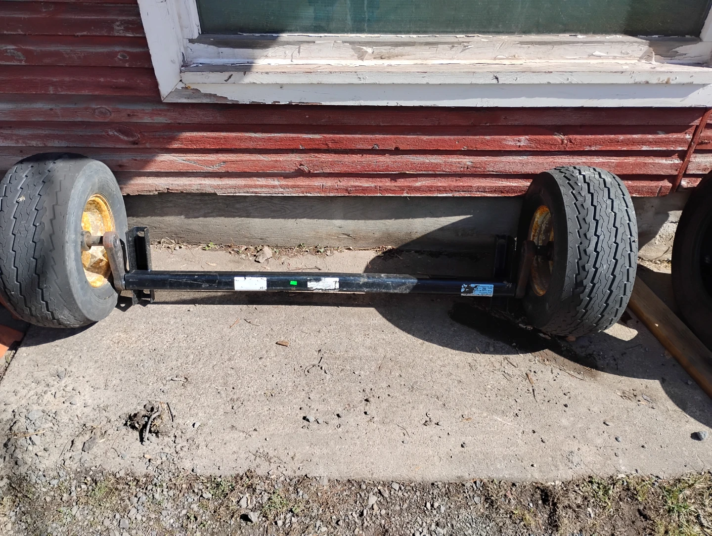 Axle with Two Wheels