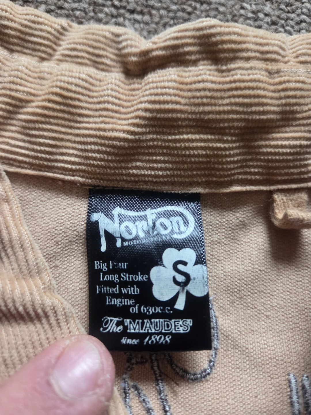 Norton motorcycles Corduroy Shirt - Size S - photo 2