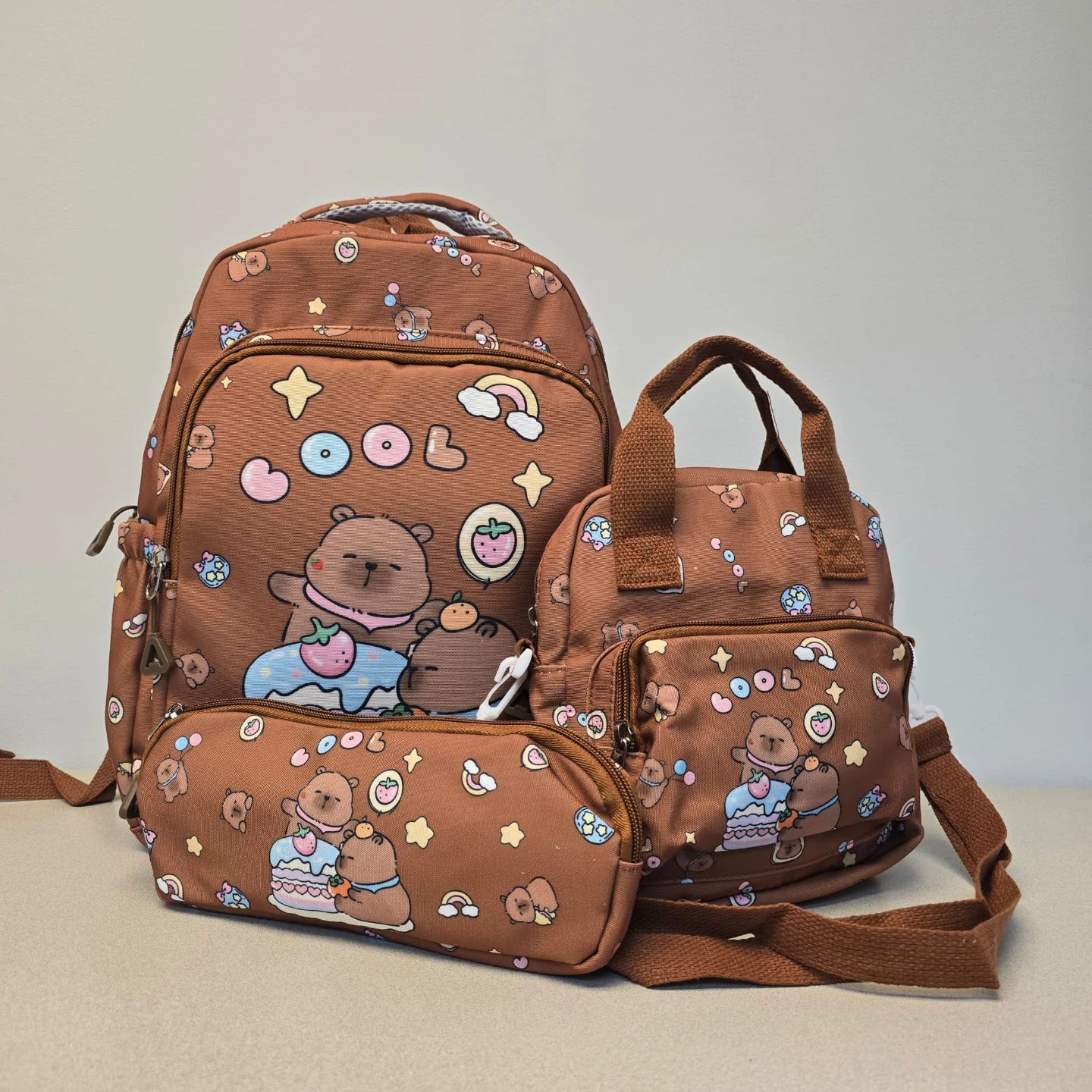 Cute 3-Piece Backpack Set
